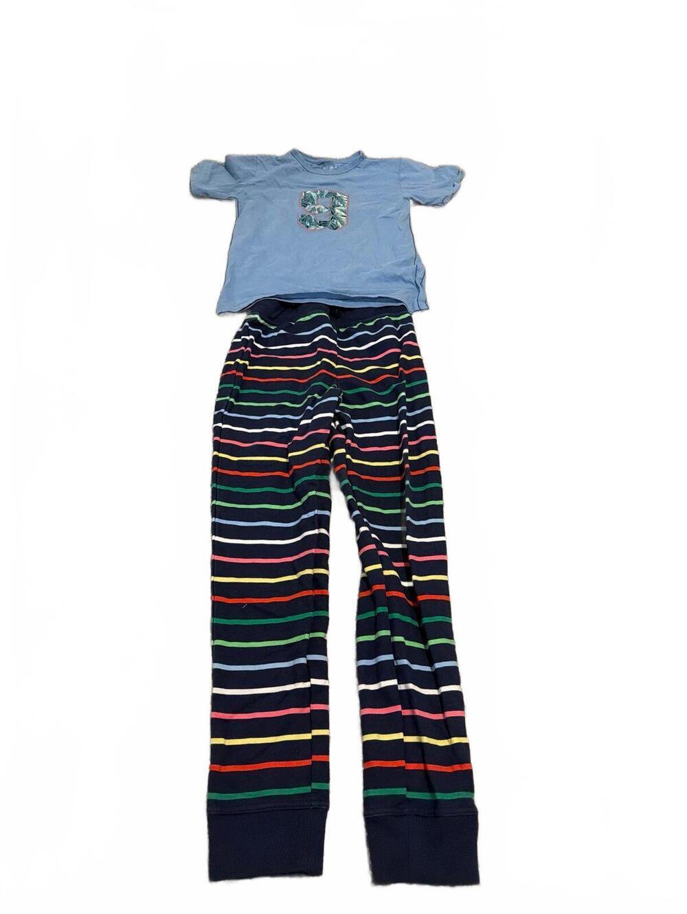 Blue Graphic Tee with Charter Club Sweatpants - Boys Large Outfit